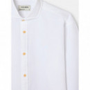 Camisas Camisa SILBON Sport Lino Blanco