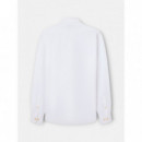 Camisas Camisa SILBON Sport Lino Blanco