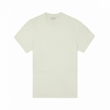 Camisetas Hombre Camiseta SILBON Relieve Verde Claro