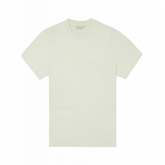 Camisetas Hombre Camiseta SILBON Relieve Verde Claro