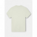 Camisetas Hombre Camiseta SILBON Relieve Verde Claro