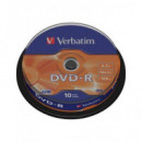 VERBATIM Lata 10 Pcs DVD-R 16x 4.7Gb