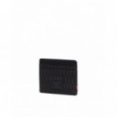 Carteras Tarjetero HERSCHEL Charlie Black Diamond Black