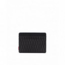 Carteras Tarjetero HERSCHEL Charlie Black Diamond Black