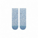 Calcetines STANCE Slub Quarter Capri Blue