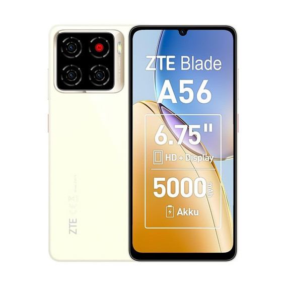 ZTE Telefono Movil A56 64Gb/4Gb 6.75" 50Mpx Dorado