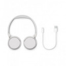 PHILIPS Auricular de Casco Bluetooth 5.3 TAH4209 Blanco Plegable 55H