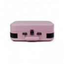 PRIXTON Tocadisco Grabador con Bluetooth/usb/fm/tf VC600 5W X2 Rosa