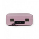 PRIXTON Tocadisco Grabador con Bluetooth/usb/fm/tf VC600 5W X2 Rosa