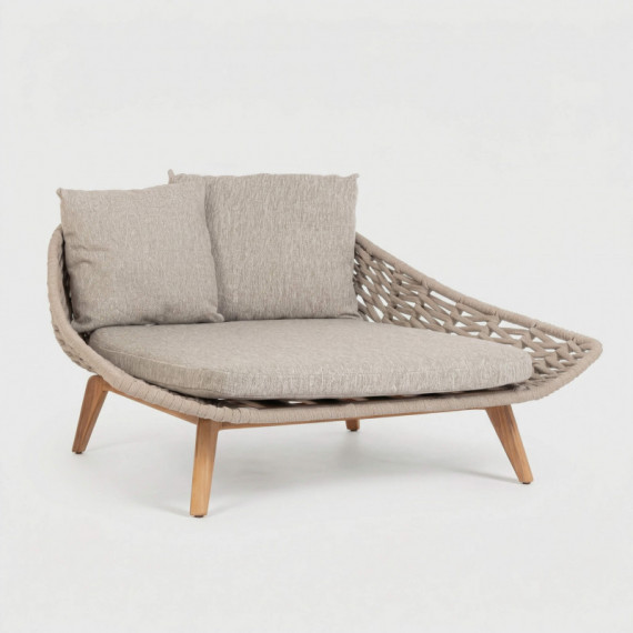 Daybed Cama de Exterior Cobá Color Natural-teka - Interior y Exterior  Terrazza®  TERRAZZA COLLECTION