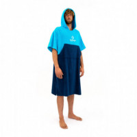 Poncho Surflogic Cyan/navy