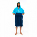 Poncho Surflogic Cyan/navy