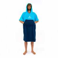 Poncho Surflogic Cyan/navy