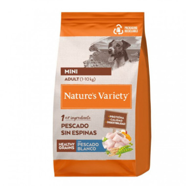 NATURES VARIETY perro adulto medium maxi HG pescado blanco 1