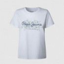 Pepe Jeans Camiseta Bero Blanca PL5000049-ITE