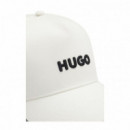 Hugo Red Gorra en algodón reciclado 50533410-103