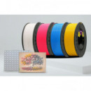 WINKLE Filamento Pack Litofania 300G + Luz Retroiluminación + 1 Kg Transicion 4 Bobinas de 300 Gr en los Colores (magenta, Cian