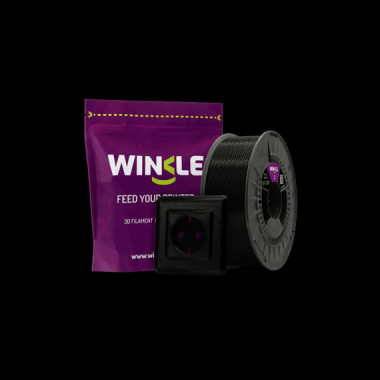 WINKLE Filamento Rpetg EN13501-1 Fr Negro 1.75MM 1KG (ign&iacute;fugo)