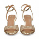 Sandalia Gilda Strass Gold+pink  EXE