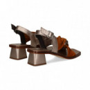 Sandalia Cruzada ante Cuero+bronce  PLUMERS