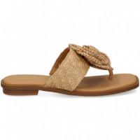 Esclava Flor Rafia Beige  NOA HARMON