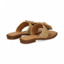 Esclava Flor Rafia Beige  NOA HARMON
