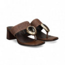 Esclava Aplique Crochet Marron  NOA HARMON