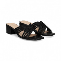 Pala Cruzada Crochet Negro  NOA HARMON