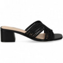 Pala Cruzada Crochet Negro  NOA HARMON