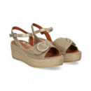 Sandalia Textil Beige  VIGUERA