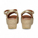 Sandalia Textil Beige  VIGUERA