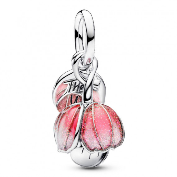 Charm Two-tone Blooming Flower Dangle 764453C01  PANDORA