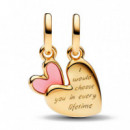 Charm Colgante Rosa Separable para Madre E Hija 763766C01  PANDORA