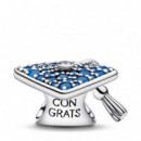 Charm Colgante Azul Brillante para Birrete de Graduación 2026  PANDORA