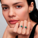 Pendientes rectangulares brillantes 294501C01