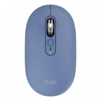 Ratón Inalámbrico TRUST Seron Slim Multi (26020) Bluetooth, Hyperscroll y Clic Silencioso Azul