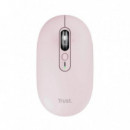 Ratón TRUST Seron Slim Multi Inalámbrico BLUETOOTH Rf 3200 Dpi Rosa Silencioso