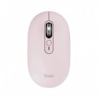 Ratón TRUST Seron Slim Multi Inalámbrico BLUETOOTH Rf 3200 Dpi Rosa Silencioso