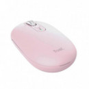 Ratón TRUST Seron Slim Multi Inalámbrico BLUETOOTH Rf 3200 Dpi Rosa Silencioso