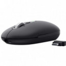 Ratón Inalámbrico Multi-conexión TRUST Seron Hyperscroll Slim Negro