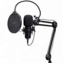 Micrófono TRUST Gxt 270 Emita Ii+ USB con Filtro para Streaming y Brazo Ajustable Negro