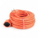 Alargador de Cable Schuko MADER 25M 3X1.5MM² Naranja