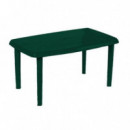 Mesa Rectangular Sevenon de Resina Verde 140x72 cm