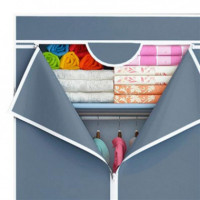 Armario de Tela con Cremallera 70x45x155 cm