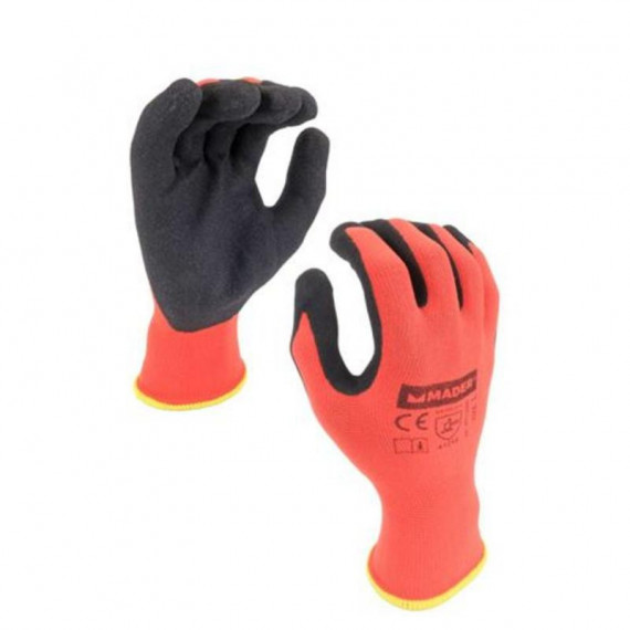Guantes de Protección Mader de Nylon, Spandex y Nitrilo, Talla L