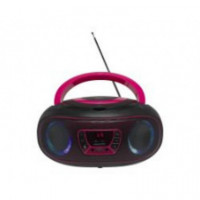 Radio CD BLUETOOTH MP3 Fm USB Rosa DENVER (TCL-212BT Pink)