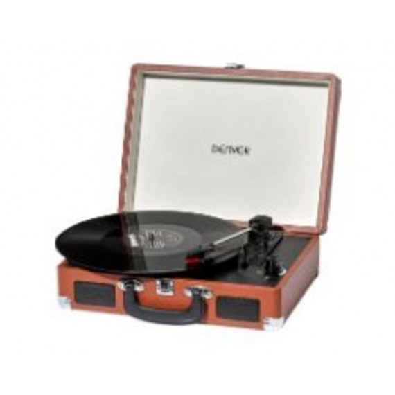Tocadiscos DENVER USB con Altavoz Marrón (VPL-120BROWN)