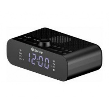 Radio Reloj DENVER Dab+/fm BLUETOOTH Alarma Usb-c (CRD-515)