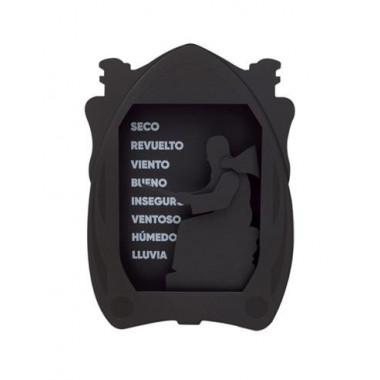 Fraile del Tiempo Higrometro desde 1984 Colores Negro  LALO