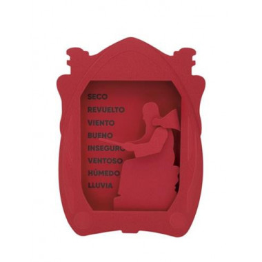 Fraile del Tiempo Higrometro desde 1984 Colores Rojo  LALO